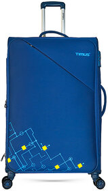 Flash 78 cm Stylish Check-in Travel Luggage & Suitcase  For Men and Women N-Blue