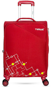 Flash 58 cm Stylish Cabin Travel Luggage & Suitcase For Men and Women Red