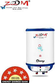 Zoom 6 L Storage Water Geyser Water Storage Heater 6 Liter Gyser White
