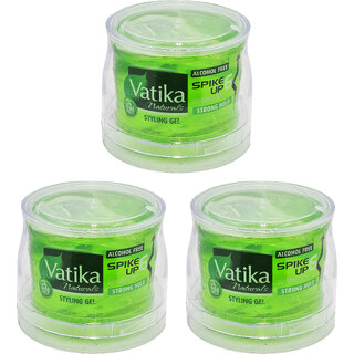 Vatika Naturals Strong Hold Styling Gel - 250ml (Pack Of 3)