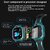 Smart Kids LBS Tracking Watch with Voice Calling, SOS, Remote Monitoring, Camera, Smartwatch (Green Strap, Free Size)