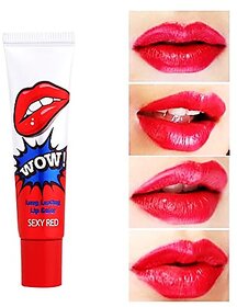 ROMANTIC BEAR Women Make Up Tint WOW Long Lasting Tint Lip Peel Off - Sexy Red  (15g, RED)