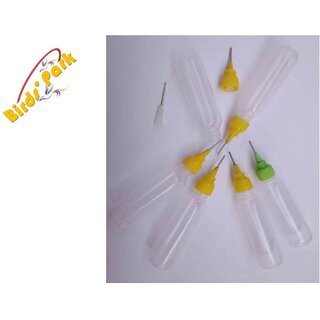Mehandi (Heena) Needle with soft squeeze bottle 20ML 6 pcs-Good for beginner or professional Heena lovers Birds' Park