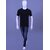 MEN'S BLACK LYCRA CREW NECK T-SHIRTS