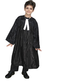 Kaku Fancy Dresses Our Community Helper Lawyer Costume -Black, For Boys  Girls