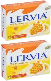 Lervia Milk & Honey Soap - 90g (Pack Of 2)