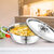 Dhara Stainless Steel Gas and Induction Compatible Triply Kadhai with Lid 2.5 Liter, 24 cm Dia, 2.5mm Thickness