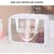 Signatize Travel Toiletry Bag for Women Men, Translucent Waterproof Makeup Cosmetic Travel Organizer Bag SZ-9126-White