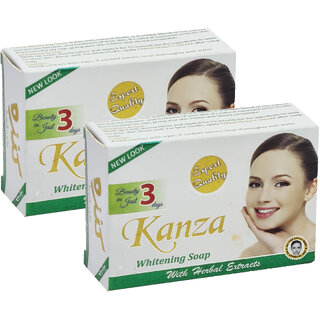 Kanza Whitening Face  Body Soap - Pack Of 2 (90gm)