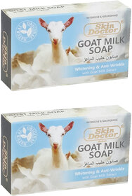 Skin Doctor Goat Milk Whitening  Anti-Wrinkle Soap - 100g (Pack Of 2)