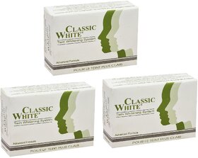Classic White Twin Whitening Soap - 85gm (Pack Of 3)