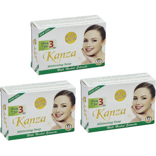 Kanza Whitening Soap - 90gm (Pack Of 3)