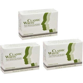 Classic White Twin Whitening Soap - 85gm (Pack Of 3)