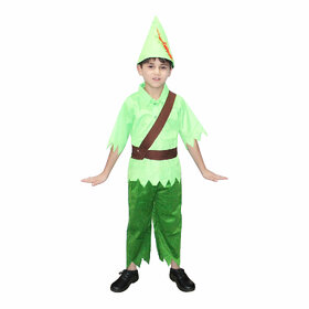 Kaku Fancy Dresses Fairy Tales Peter Pan Costume -Green  Brown, For Boys