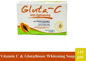 Papaya With Skin Lightening Gluta-C Soap - 135gm
