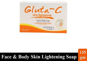 Skin Lightening Gluta-C Face  Body Soap - 135gm