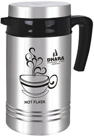 Dhara Stainless Steel Tea Star Insulated Hot And Cold Thermosteel Carafe 800ml