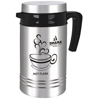 Dhara Stainless Steel Tea Star Insulated Hot And Cold Thermosteel Carafe 800ml