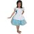Kaku Fancy Dresses Fairy Tales Alice Costume -White,  For Girls