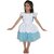 Kaku Fancy Dresses Fairy Tales Alice Costume -White,  For Girls