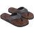 Flip X New Design Men Faux Leather Flip Flop With Contrast Strap