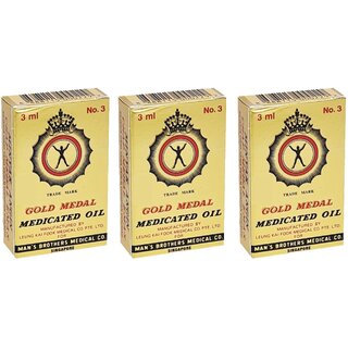 Gold Medal Medicated Oil - 3ml (Pack Of 3)