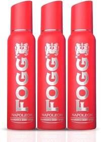 Fogg Napolean body spray deodorant for men long lasting no gas deo pack of 3 Deodorant Spray - for Men (360 ml, Pack of 3)