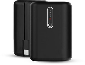 Digimate (DGMGO5-009) Pocket Bank10000mAh|Type-C Input (2-Way Port) 22.5W Fast Charging, Fast Charging Power Bank (Black)