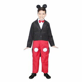 Kaku Fancy Dresses Mouse Cartoon Costume Red  Black, for Boys