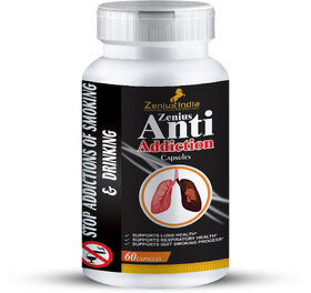 Zenius Anti Addiction Capsule for Alcohol Addiction Treatment Medicine  Alcohol Reduction Medicine (60 Capsules)