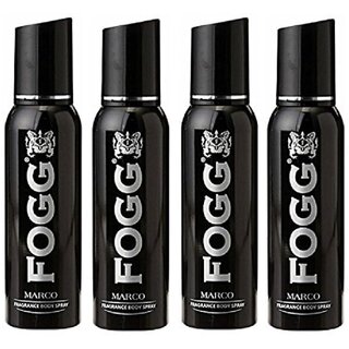 Fogg Marco body spray deodorant for men long lasting no gas deo pack of 4 Deodorant Spray - for Men (480 ml, Pack of 4)