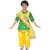 Kaku Fancy Dresses  Punjabi Girl Costume for Kids/ Salwar Suit with Dupatta For Girl Costume - Green  Yellow