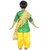 Kaku Fancy Dresses  Punjabi Girl Costume for Kids/ Salwar Suit with Dupatta For Girl Costume - Green  Yellow