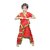 Kaku Fancy Dresses Ethnic Bharatnatyam Dance Costume -Red, For Girls