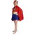 Kaku Fancy Dresses Wonder Woman Superhero Girl Costume - Multicolour, for Girls
