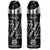 Ossa Black Body Spray For Men  Ambery Woody And Citrusy Long Lasting Aroma  200ml Each (Pack of 2)