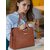 LAIK Handbags for Women Premium PU Leather Shoulder Bags Latest Trendy Design Bag Top Handle Stylish Bag For Ladies  Brown