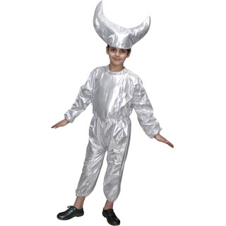 Kaku Fancy Dresses Nature Theme Moon Costume -Silver, For Boys  Girls