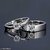 Natural Diamond Couple Ring Lab Certified American Diamond Silver Plated Couple Ring