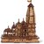 Shri Ram Mandir Wooden Temple Ayodhya for Home Decoration and Gifting (14  8  16cm)