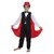 Kaku Fancy Dresses Magician,Performer / Entertainer / Magical Shows Costume -Black  Red  White, For Boys