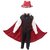 Kaku Fancy Dresses Magician,Performer / Entertainer / Magical Shows Costume -Black  Red  White, For Boys