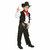 Kaku Fancy Dresses Cow Boy Horse Riding Costume -Black  White / Cow Boy Costume For Boys