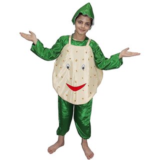 Kaku Fancy Dresses Potato Vegetables Costume -Cream, for Boys  Girls
