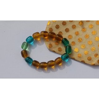 Bracelets with Blue,Green, Yellow Beat