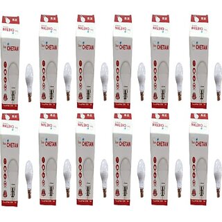 My Chetan 7 W Round 2 Pin Led Bulb (White, Pack Of 12)