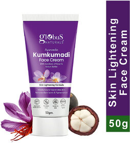Globus Naturals Kumkumadi Ayurvedic Skin Lightening Face Cream â Chemical & Paraben Free, For All Skin Types (50gm)
