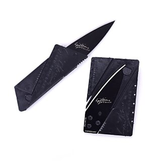 Black Sharp Slim Credit Card Knife for Camoing