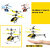 Aseenaa LED Lights RC Helicopter with Remote Control and Hand Sensor  Rechargeable Plane Toy for Boys Girls Adults
