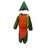 Kaku Fancy Dresses Carrot Vegetable Costume -Orange  Green, for Boys  Girls